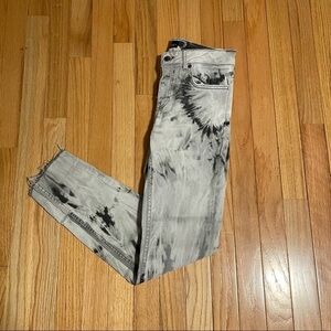Zara Black and White Tie Diy Jeans Size 4